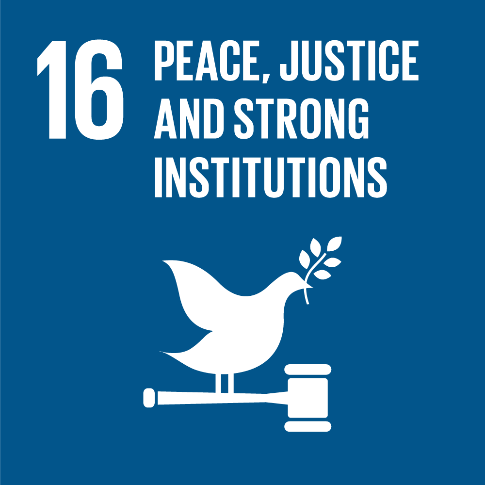 PEACE, JUSTICE AND STRONG INSTITUTIONS